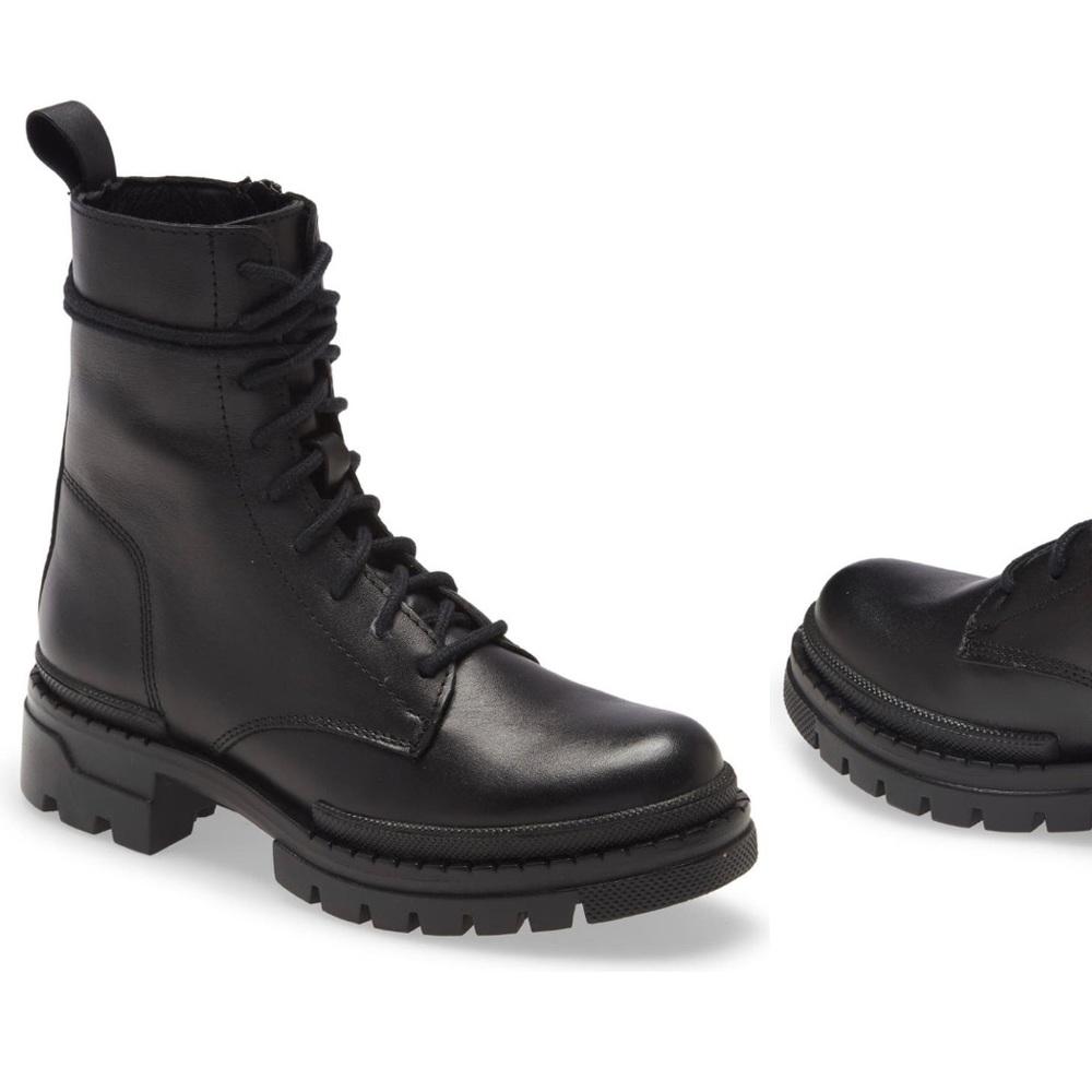 Steve Madden Jasmisyn Lace-Up Boot. Black size 6